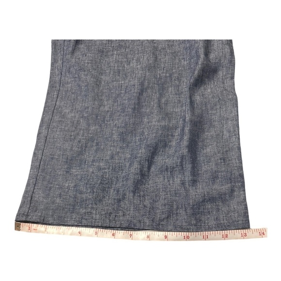 Banana Republic Factory Linen blend Sleeveless Button-Front Wide Leg Jumpsuit - Picture 12 of 12